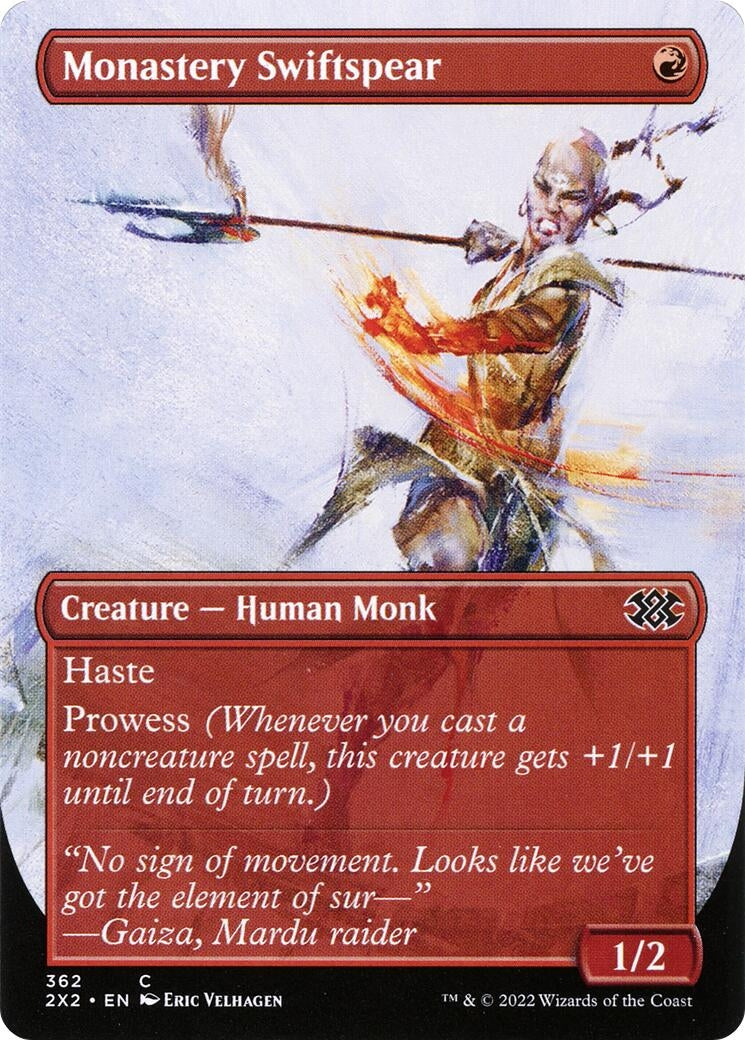 Monastery Swiftspear (Borderless) (362) [Double Masters 2022]