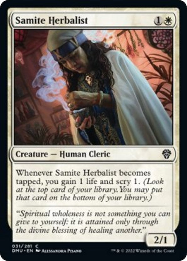 Samite Herbalist (31) [Dominaria United]
