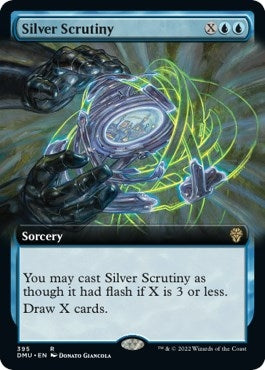 Silver Scrutiny (Extended Art) (395) [Dominaria United]