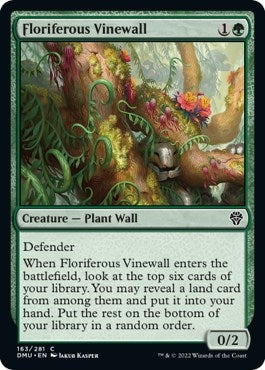 Floriferous Vinewall (163) [Dominaria United]