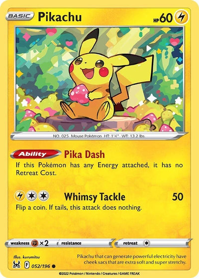Pikachu [SWSH11-052/196] - [SWSH11: Lost Origin] [{langShort}]