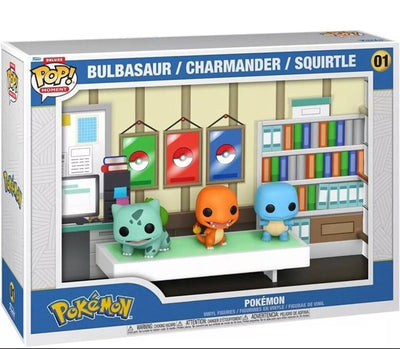 Funko Pop! Moments Deluxe: Pokemon - Starters - Bulbasaur, Charmander, Squirtle