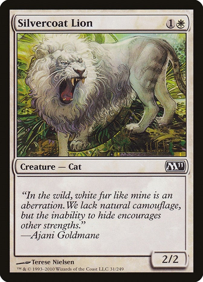 Silvercoat Lion (31) [Magic 2011 (M11)]