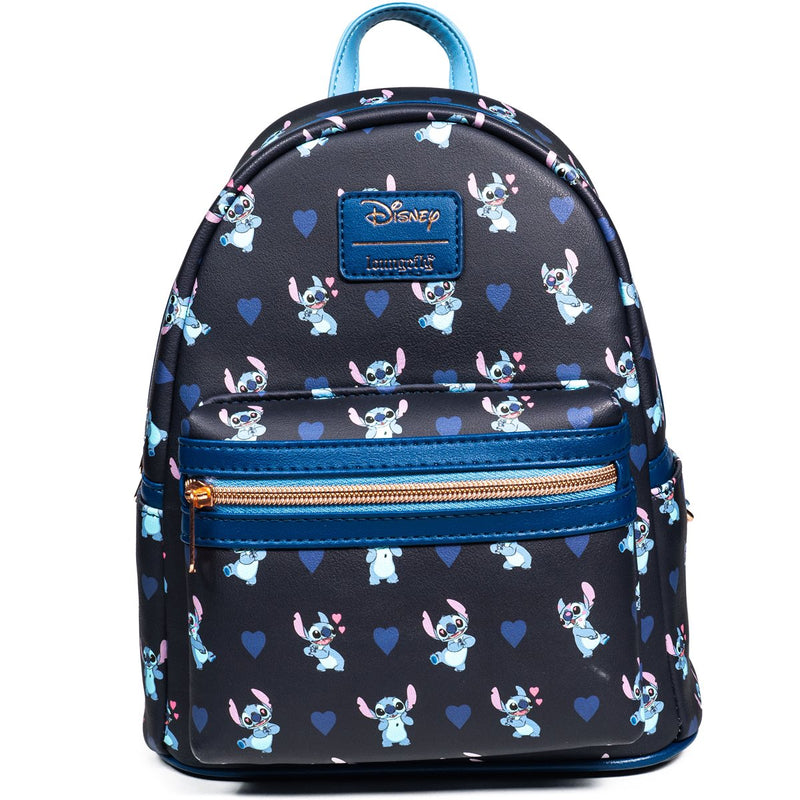 Lilo & Stitch - Stitch Hearts Mini-Backpack - Entertainment Earth Exclusive