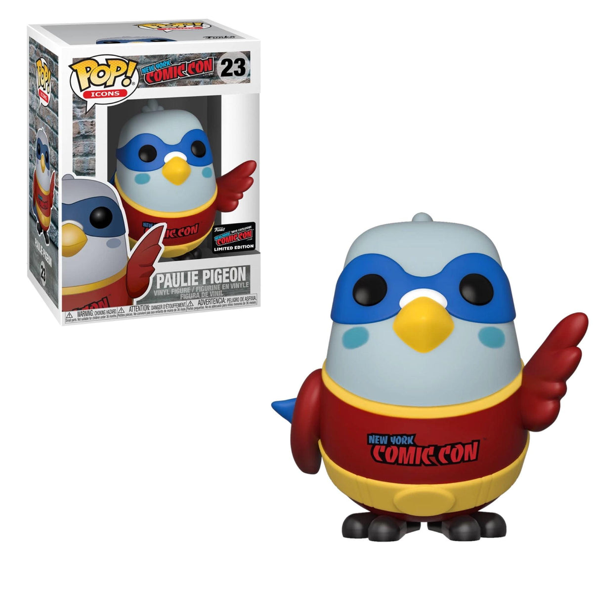 Funko Pop Icons Paulie Pigeon Red #23 2019 Fall Convention Exclusive