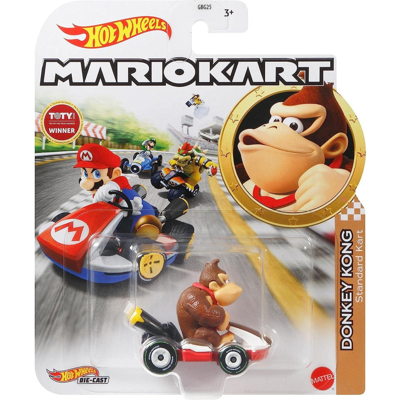Mattel Hot Wheels - Mario Kart - Diddy Kong - Pipe Frame Vehicle