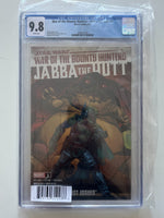 Star Wars: War of the Bounty Hunters – Jabba the Hutt #1 – Mahmud Asrar Cover – CGC 9.8 exact raw comic cover