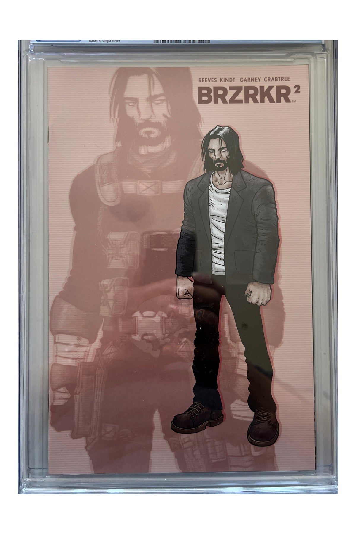 BRZRKR #2 – Third Printing – Rafael Grampá Cover – CGC 9.6 enhanced white-background slab presentation, certification 3945162023