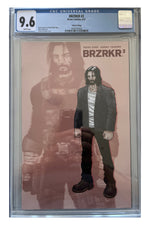 BRZRKR #2 – Third Printing – Rafael Grampá Cover – CGC 9.6 original slab photo auto-cropped and centered, certification 3945162023