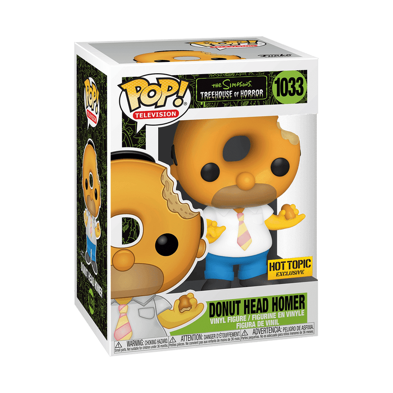Funko Pop! The Simpsons: Donut Head Homer #1033 - Treehouse of Horror - Hot Topic Exclusive