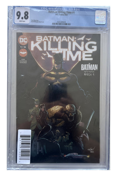 Batman: Killing Time #1 – David Marquez Cover – CGC 9.8 enhanced white-background slab presentation, certification 4031209009