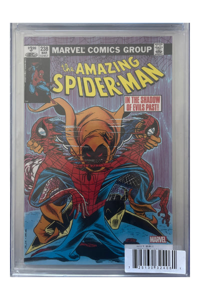 Amazing Spider-Man: Facsimile Edition #238 – John Romita Sr. & John Romita Jr. Cover – CGC 9.8 enhanced white-background slab presentation, certification 4145057012