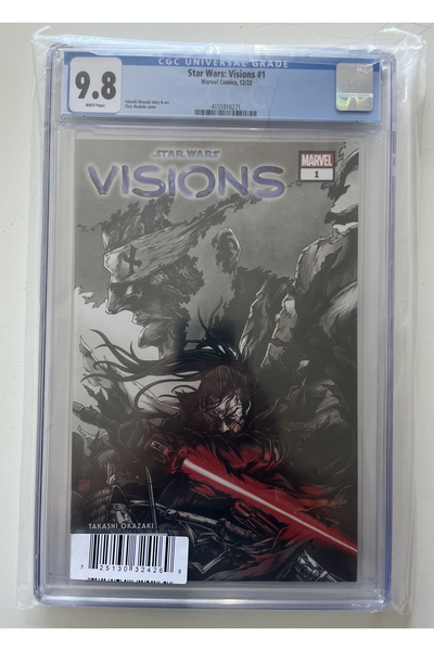 Star Wars: Visions #1 – Chris Bachalo Variant Cover – CGC 9.8 source-preserving upright presentation with white padding; certification 4155916271; sleeve and reflections retained