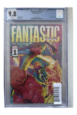 Fantastic Four #1 – Alex Ross Cover – CGC 9.8 original slab photo auto-cropped and centered, certification 4176827130