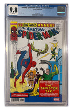 Amazing Spider-Man Annual: Facsimile Edition #1 – Steve Ditko Cover – CGC 9.8 enhanced white-background slab presentation, certification 4176827186