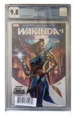 Wakanda #1 – Mateus Manhanini Cover – CGC 9.8 original slab photo auto-cropped and centered, certification 4177248045
