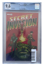 Secret Invasion #1 – Matteo Lolli Cover – CGC 9.6 original slab photo auto-cropped and centered, certification 4177259069
