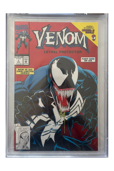 Venom: Lethal Protector #1 – Mark Bagley & Sam de la Rosa Cover – CGC 9.6 enhanced white-background slab presentation, certification 4283504001