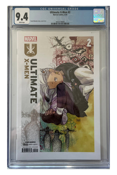 Ultimate X-Men #2 – Peach Momoko Cover – CGC 9.4 enhanced white-background slab presentation, certification 4433119009