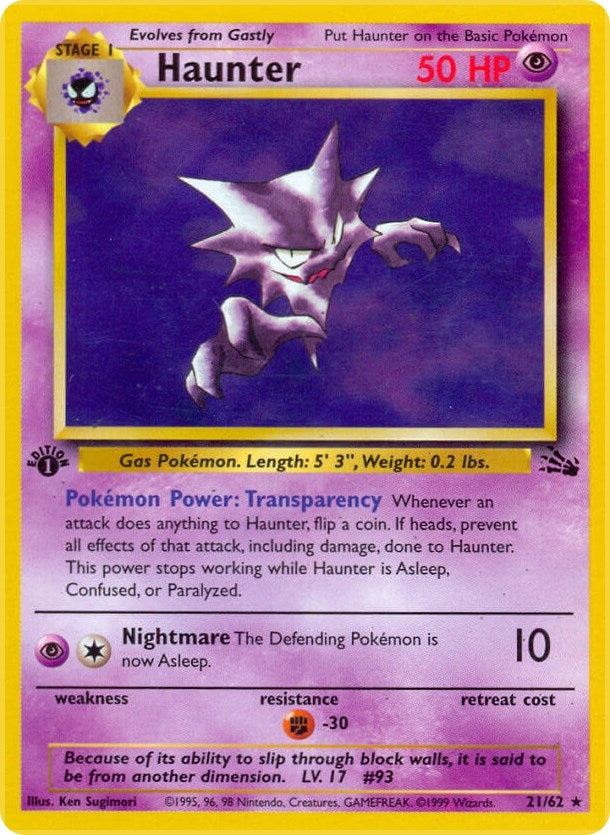 Image for Haunter (21) (21/62) [Fossil] - Pokemon
