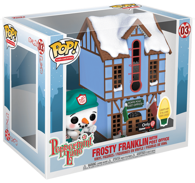 Funko Pop! Town: Peppermint Lane – Frosty Franklin with Post Office #03