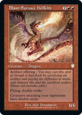 Blast-Furnace Hellkite (Retro Frame) [BRC-12] - [Commander: The Brothers' War] (English)
