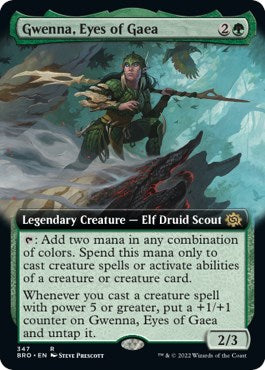 Gwenna, Eyes of Gaea (Extended Art) [BRO-347] - [The Brothers' War] (English)