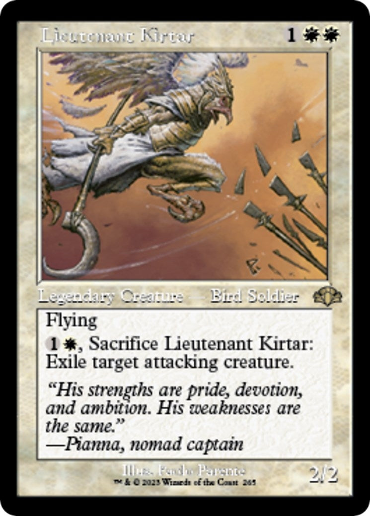 Lieutenant Kirtar (Retro Frame) (265) [Dominaria Remastered]