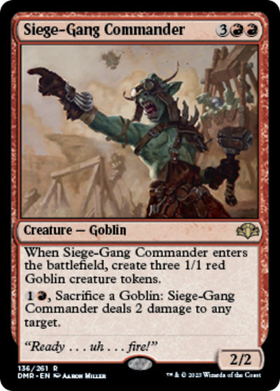 Siege-Gang Commander [DMR-136] - [Dominaria Remastered] (English)