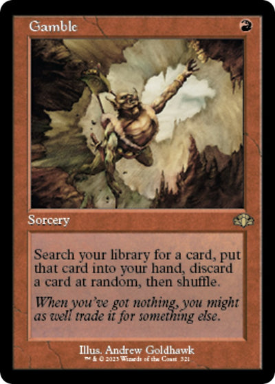 Gamble (Retro Frame) [DMR-321] - [Dominaria Remastered] (English)