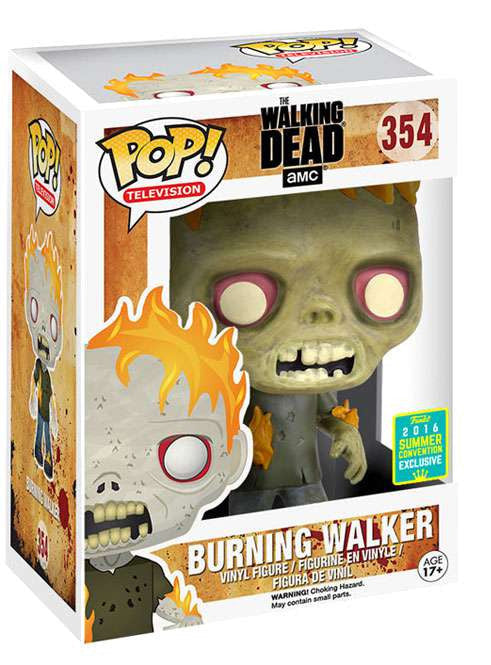 Funko Pop! Vinyl: The Walking Dead - Walker (Burning) - SDCC (Exclusive) #354
