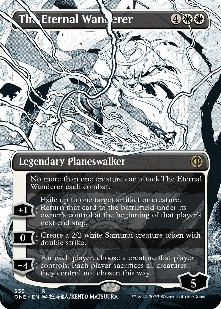 The Eternal Wanderer (Borderless) (335) [Phyrexia: All Will Be One]