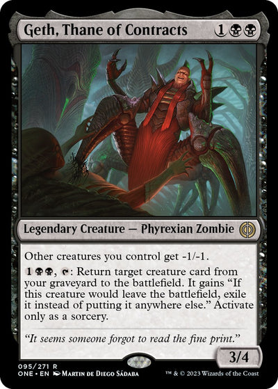 Geth, Thane of Contracts [ONE-95] - [Phyrexia: All Will Be One] (English)