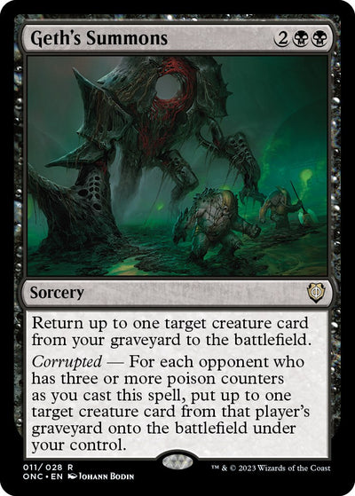 Geth's Summons [ONC-11] - [Commander: Phyrexia: All Will Be One] (English)