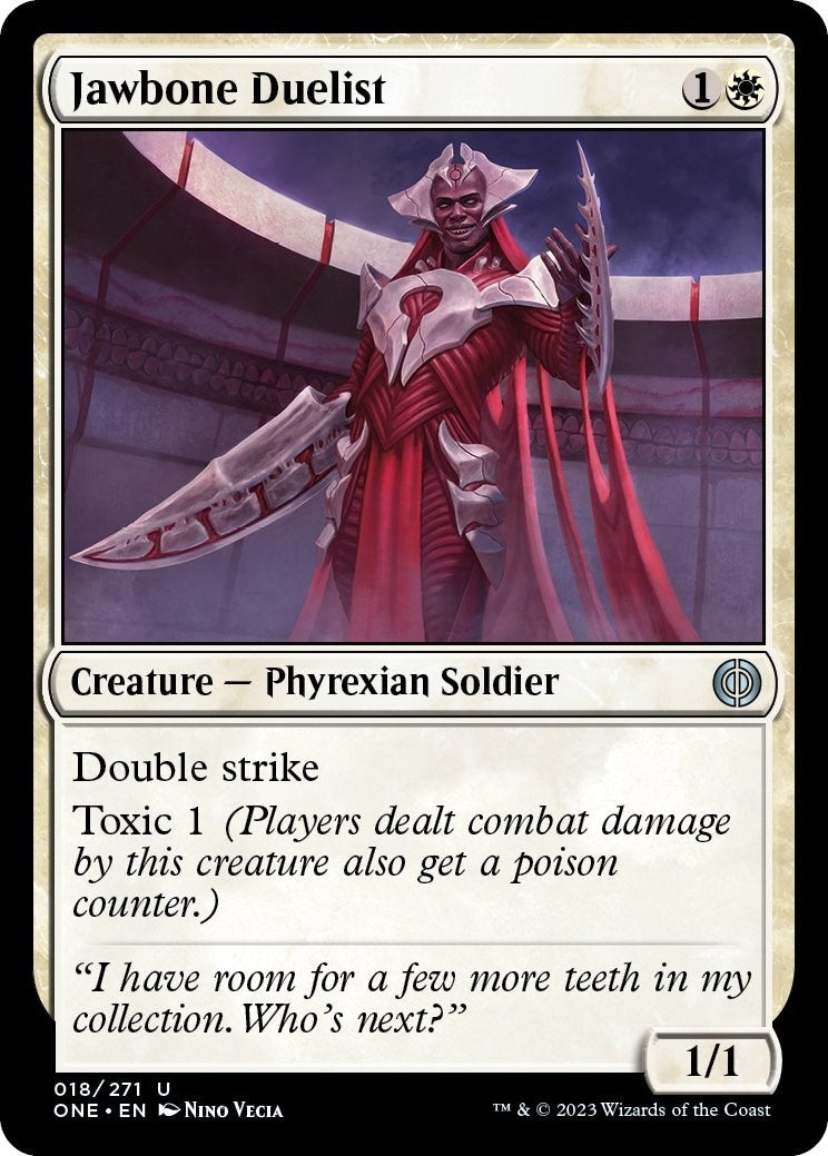 Jawbone Duelist (18) [Phyrexia: All Will Be One]
