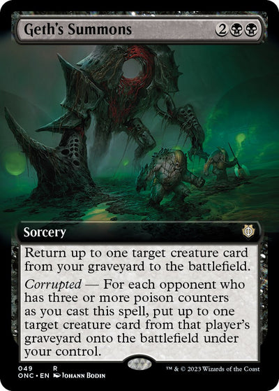 Geth's Summons (Extended Art) [ONC-49] - [Commander: Phyrexia: All Will Be One] (English)