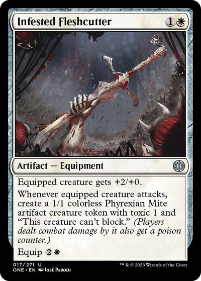 Infested Fleshcutter (17) [Phyrexia: All Will Be One]