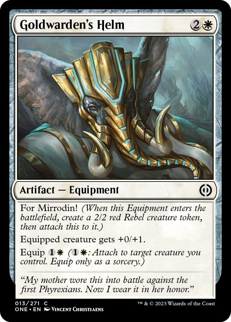Goldwarden's Helm (13) [Phyrexia: All Will Be One]