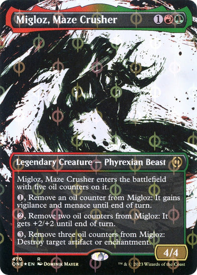 Migloz, Maze Crusher (Showcase) (Step-and-Compleat Foil)