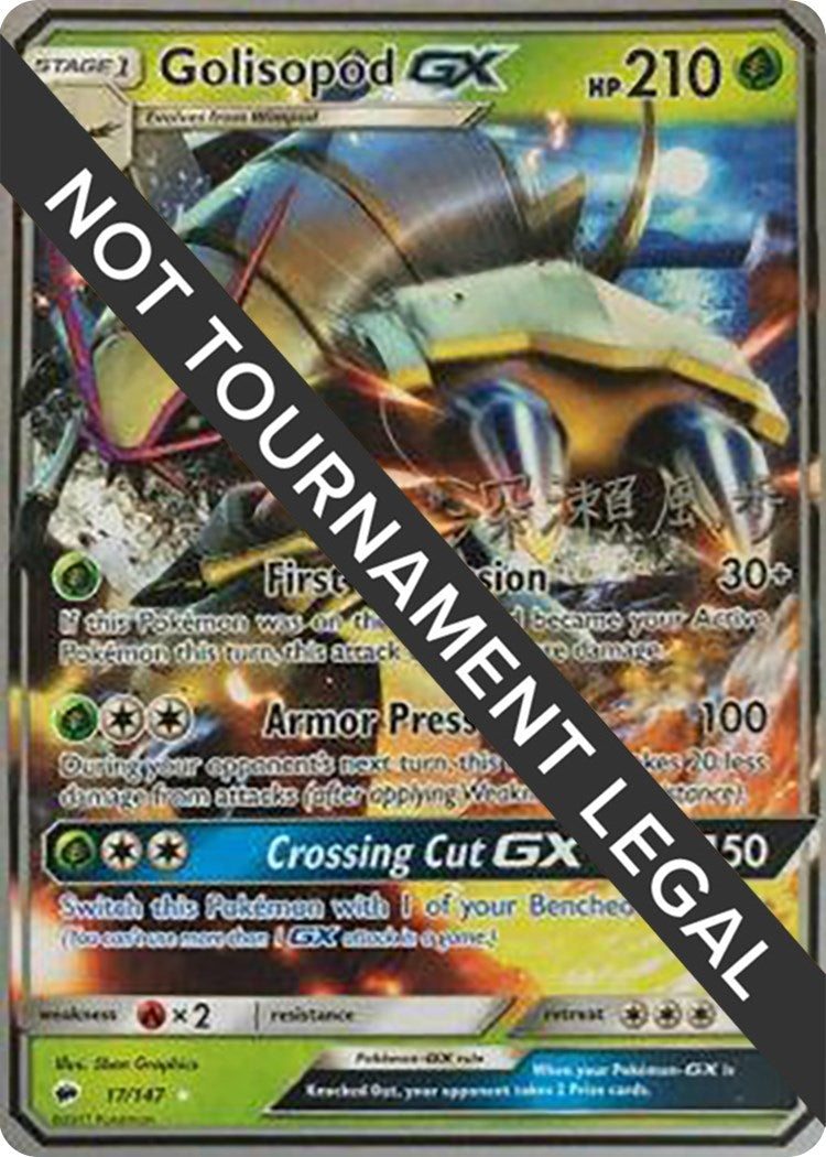 Image for Golisopod GX - 2017 (Kabu Fukase) (17/147) [World Championship Decks] - Pokemon