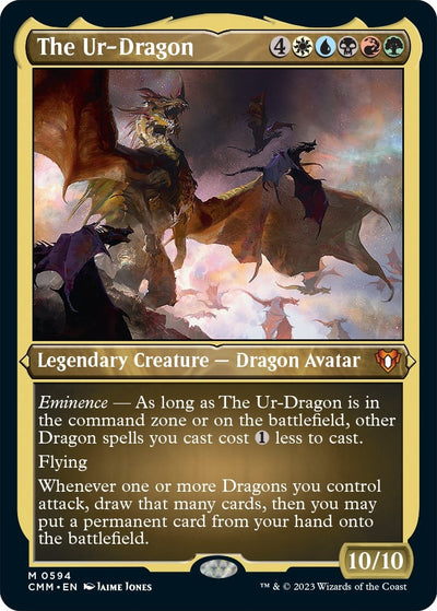The Ur-Dragon (Foil Etched) (594) [Commander Masters]