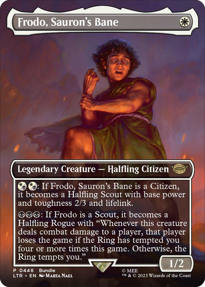 Frodo, Sauron's Bane (Borderless) (LTR Bundle) [UMP-448] - [Unique and Miscellaneous Promos]