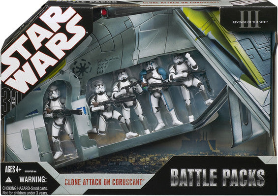 Star Wars: 30th Anniversary Collection Battle Packs - Clone Attack On Coruscant