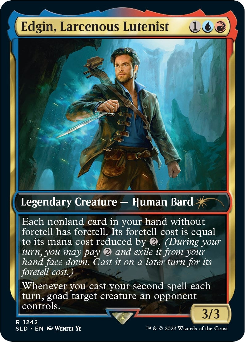 Edgin, Larcenous Lutenist (1242) [Secret Lair Drop Series]