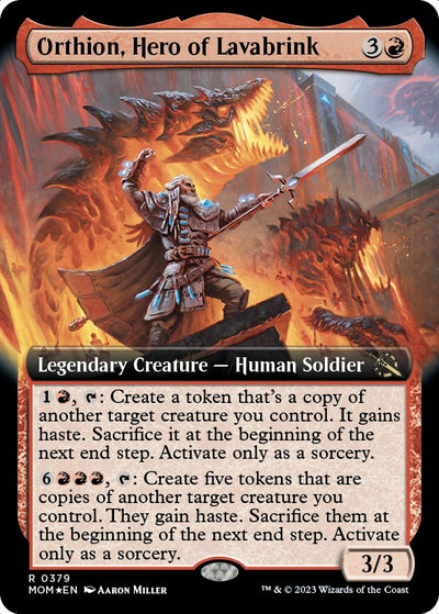 Orthion, Hero of Lavabrink (Extended Art) [MOM-379] - [March of the Machine] (English)