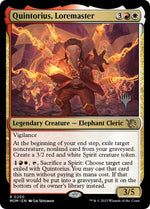 Quintorius, Loremaster
