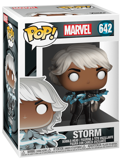 Funko Pop! Marvel Storm vinyl figure in its original window box packaging, number 642.
