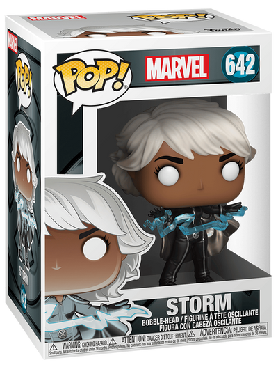 Funko Pop! Marvel Storm vinyl figure in its original window box packaging, number 642.