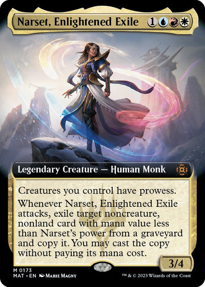 Narset, Enlightened Exile (Extended Art) [MAT-173] - [March of the Machine: The Aftermath] (English)