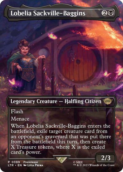 Lobelia Sackville-Baggins (Borderless) [LTR-399] - [Universes Beyond: The Lord of the Rings: Tales of Middle-earth] (English)